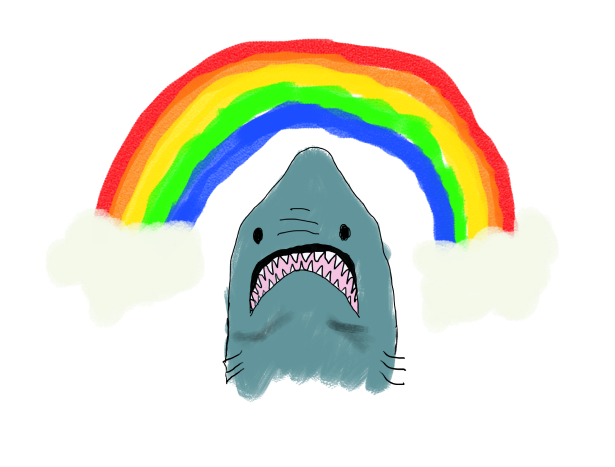 shark rainbow